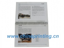 Spiral brochure printing in China with PVC cover SWP6-3