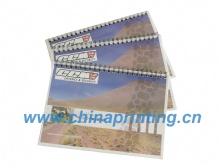 Spiral brochure printing in China with PVC cover SWP6-3