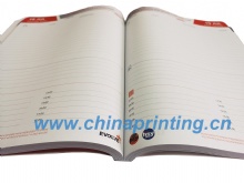 Round corners diary texture printing in China  SWP24-23